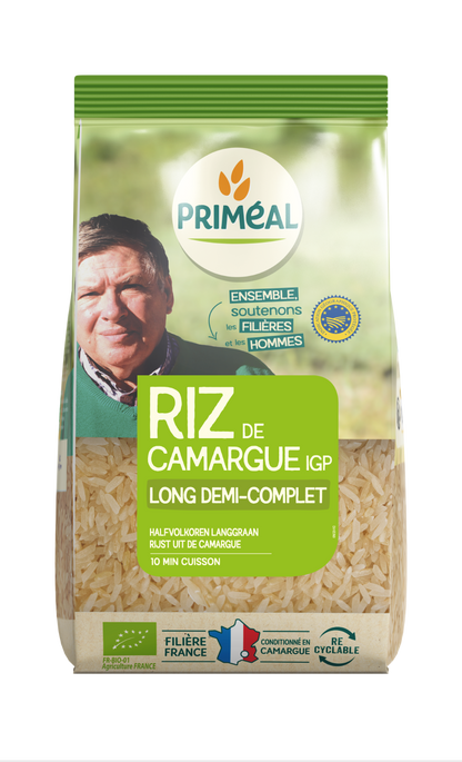 Primeal Halfvolkoren langgraan rijst camargue bio 1.00 Kilogram