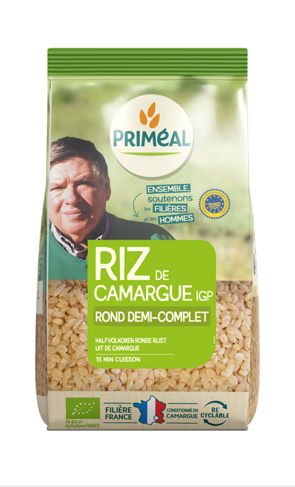 Primeal Halfvolkoren ronde rijst camargue bio 1.00 Kilogram