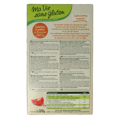 Ma Vie Sans Provencaalse burgers 2 x 100g glutenvrij vegan bio 2.00 Stuks