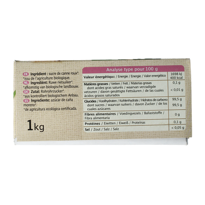 Primeal Bruine rietsuiker klontjes bio 1.00 Kilogram