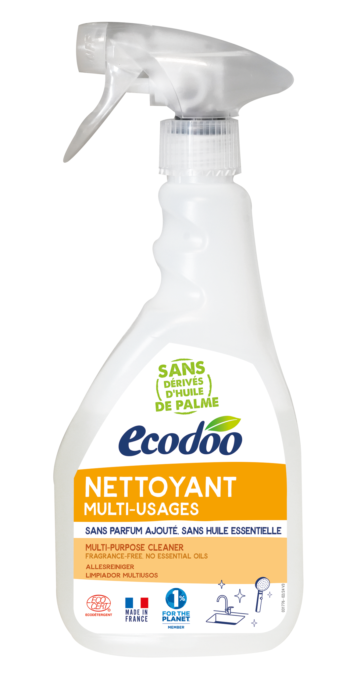 Ecodoo Allesreiniger hypoallergeen bio 500.00 Milliliter