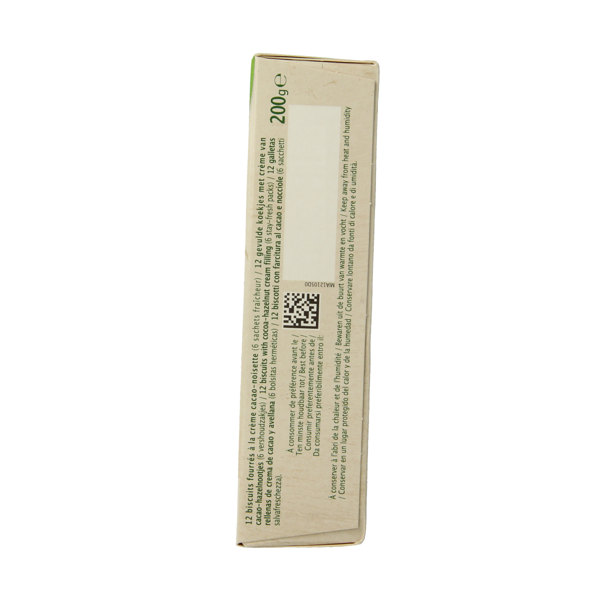 Ma Vie Sans Koekjes met creme choco/hazelnoot glutenvrij bio 12.00 Stuks