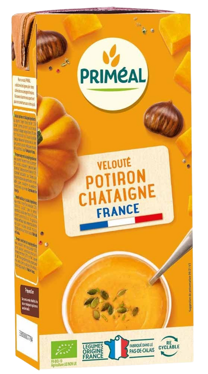 Primeal Veloute gebonden soep pompoen kastanje bio 330.00 Milliliter