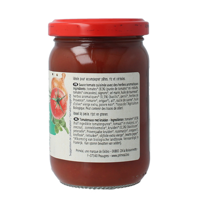 Primeal Tomatensaus Provencaalse stijl bio 200.00 Gram