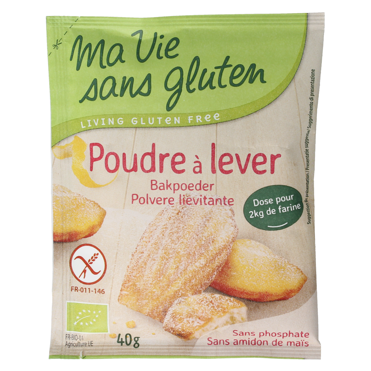 Ma Vie Sans Bakpoeder glutenvrij bio 40.00 Gram