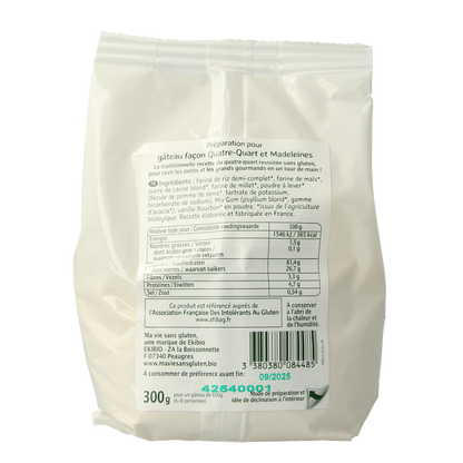 Ma Vie Sans Cakemix glutenvrij bio 300.00 Gram