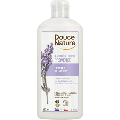 Douce Nature Douchegel & shampoo lavendel provence bio 250.00 Milliliter