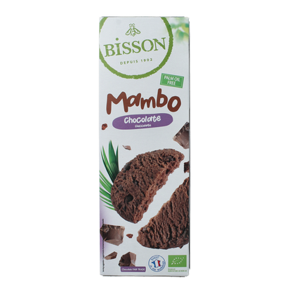 Bisson Chocolade zandkoekjes met stukjes chocola bio 150.00 Gram