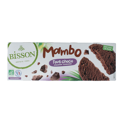 Bisson Chocolade zandkoekjes met stukjes chocola bio 150.00 Gram