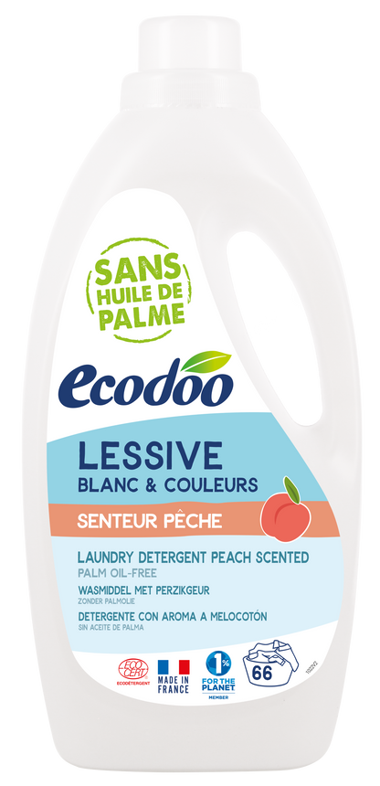 Ecodoo Wasmiddel vloeibaar perzik bio 2.00 Liter