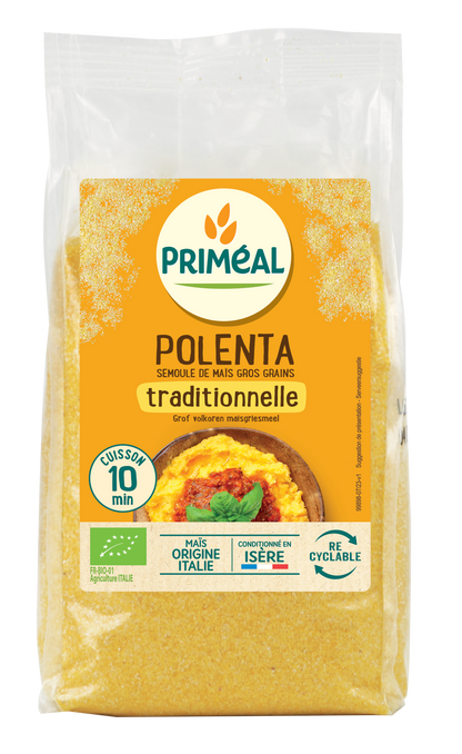 Primeal Polenta - maismeel met grote korrels bio 500.00 Gram