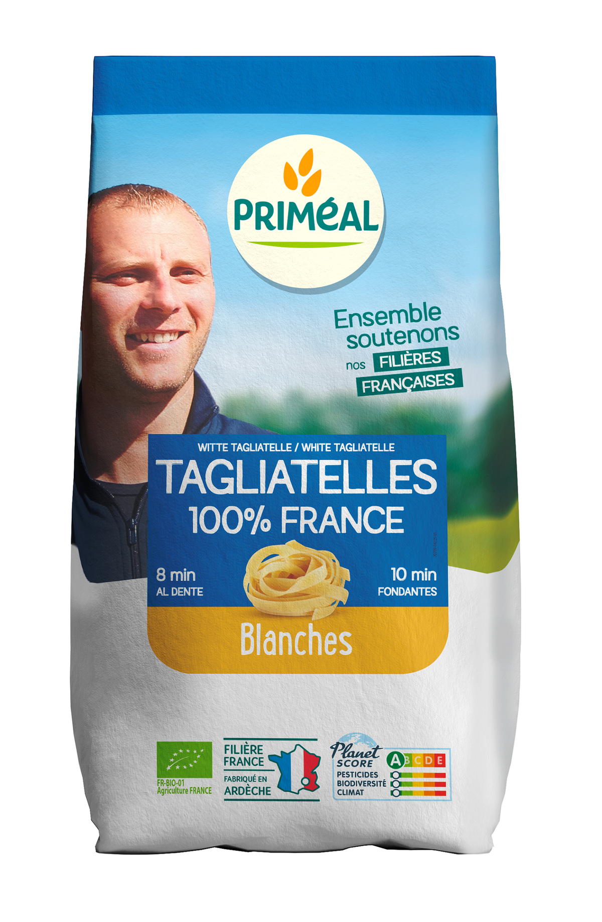 Primeal Tagliatelle uit Frankrijk bio 250.00 Gram