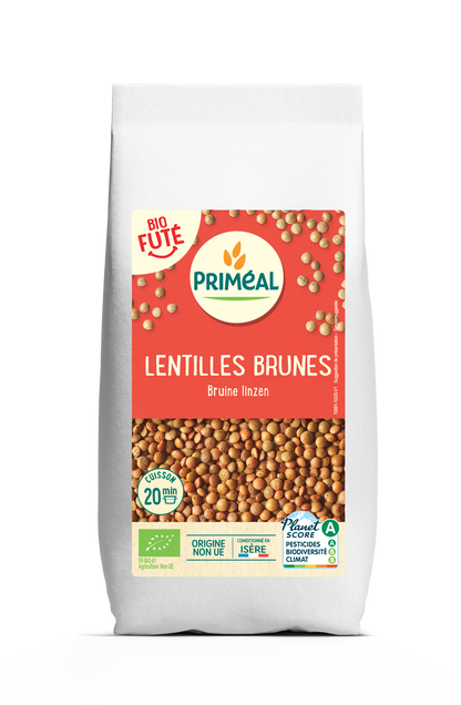 Primeal Bruine linzen bio 500.00 Gram