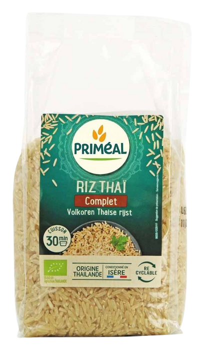 Primeal Volkoren Thaise rijst bio 500.00 Gram
