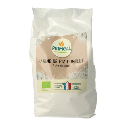 Primeal Volkoren bruine rijstmeel bio 500.00 Gram