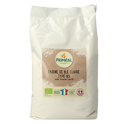 Primeal Tarwemeel helder borsa type 65 bio 1.00 Kilogram