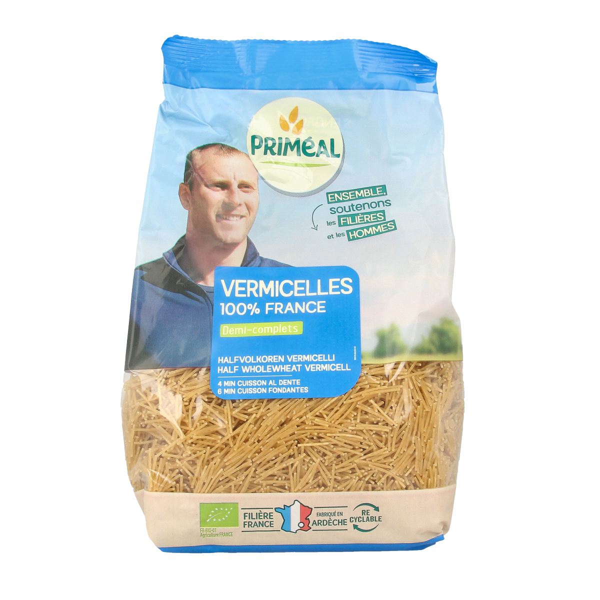 Primeal Vermicelli halfvolkoren bio 500.00 Gram
