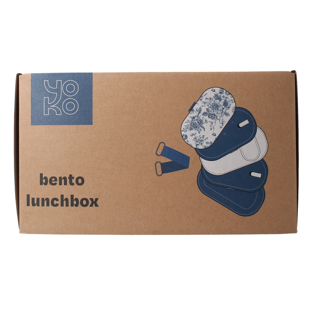 Yoko Lunchbox toile de joy blue 1200ml 1.00 Stuks
