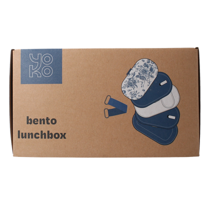 Yoko Lunchbox toile de joy blue 1200ml 1.00 Stuks