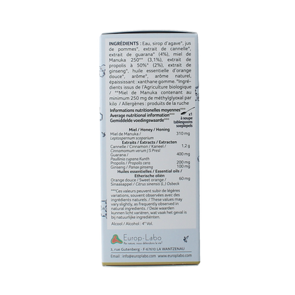 Phytonorm Manukahoning propolis & guarana siroop bio 150.00 Milliliter