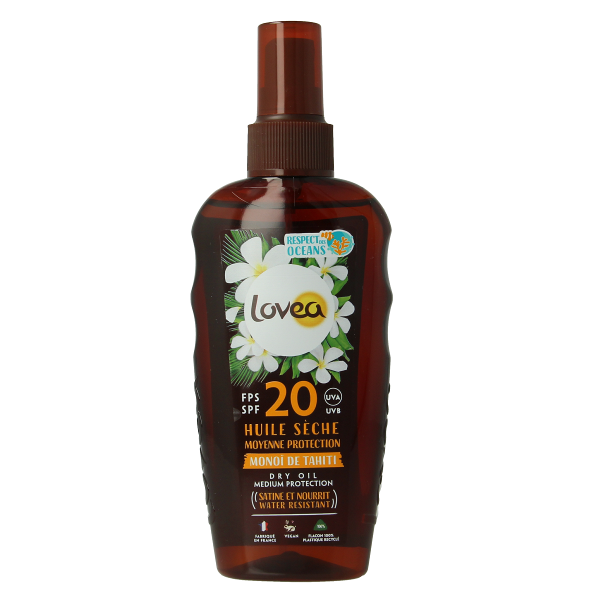 Lovea Dry oil medium protection tahiti monoi SPF20 150.00 Milliliter