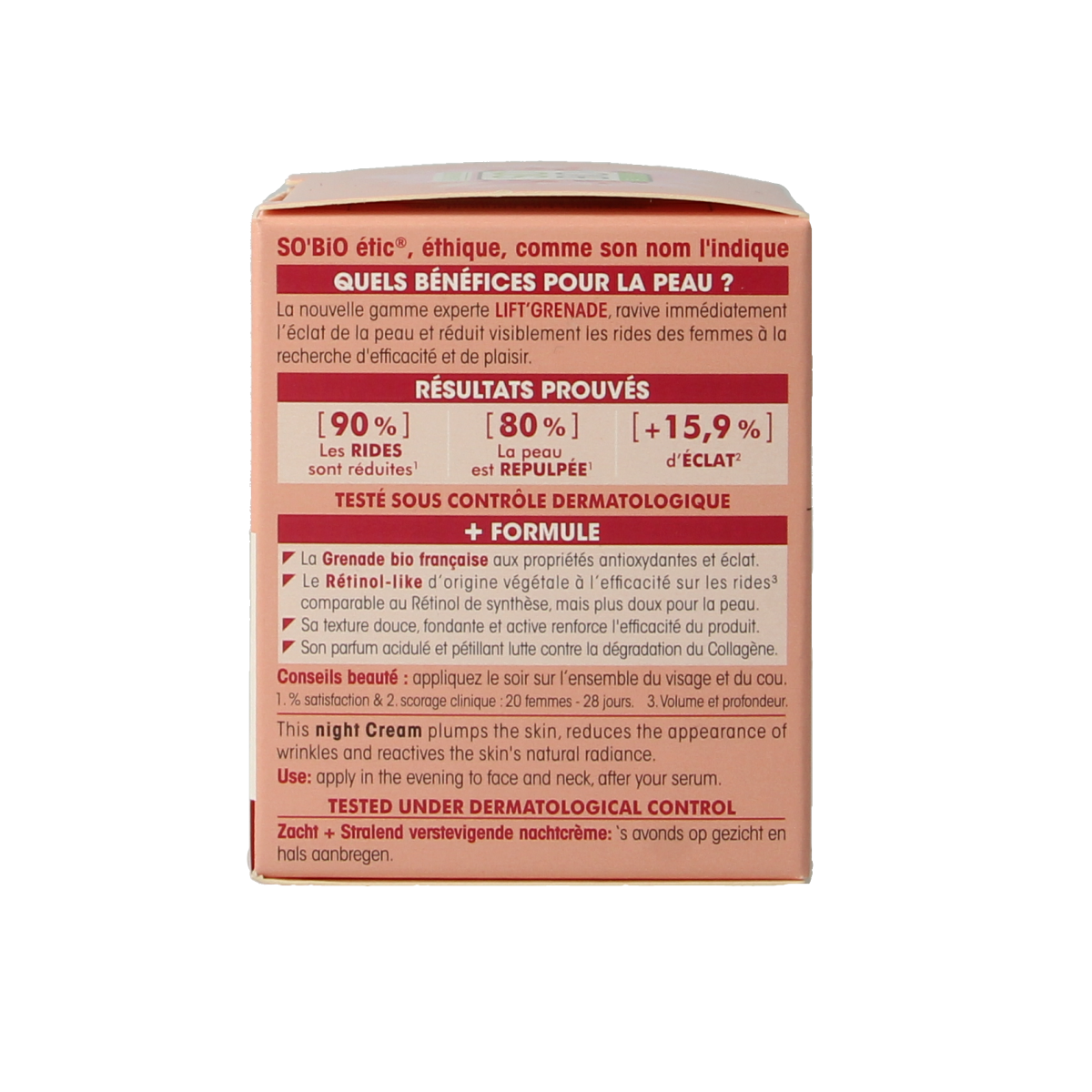 So Bio Etic Lift grenade night cream 50.00 Milliliter
