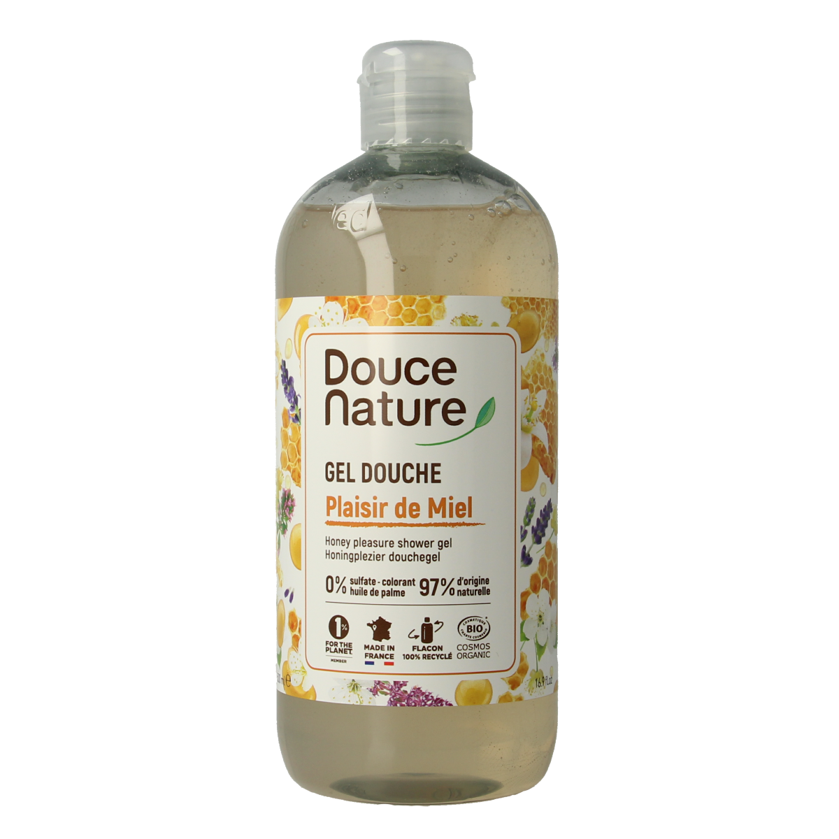Douce Nature Douchegel honingplezier plaisir de miel bio 500.00 Milliliter