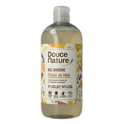 Douce Nature Douchegel honingplezier plaisir de miel bio 500.00 Milliliter
