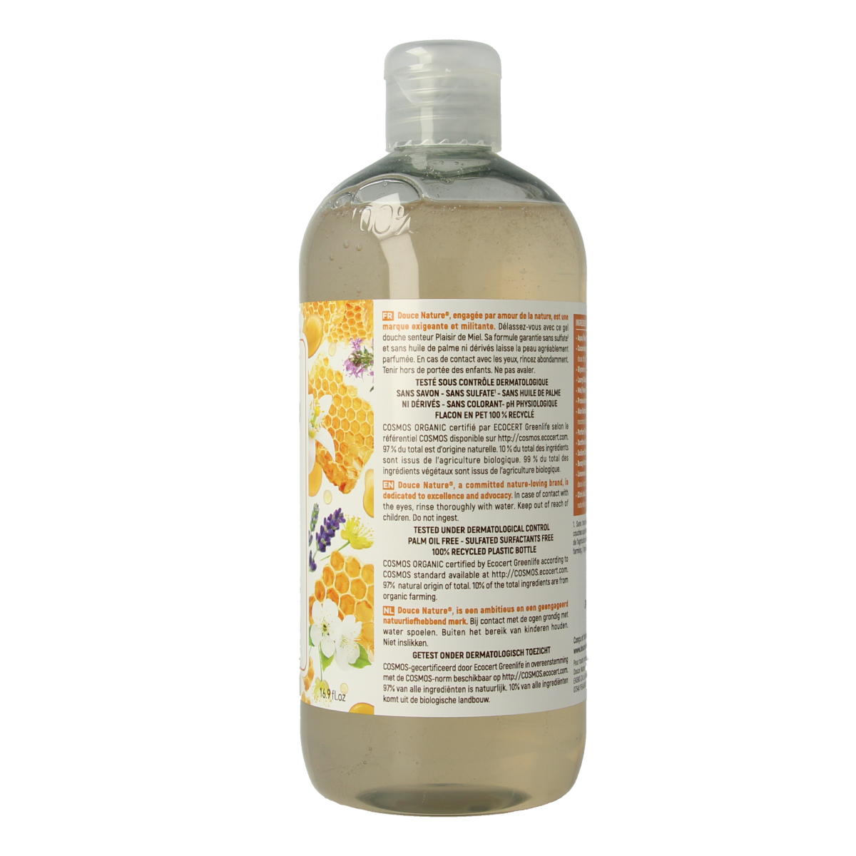 Douce Nature Douchegel honingplezier plaisir de miel bio 500.00 Milliliter