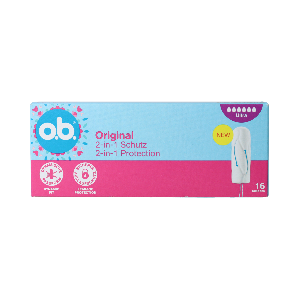 OB Tampons original dynamic fit ultra 16.00 Stuks