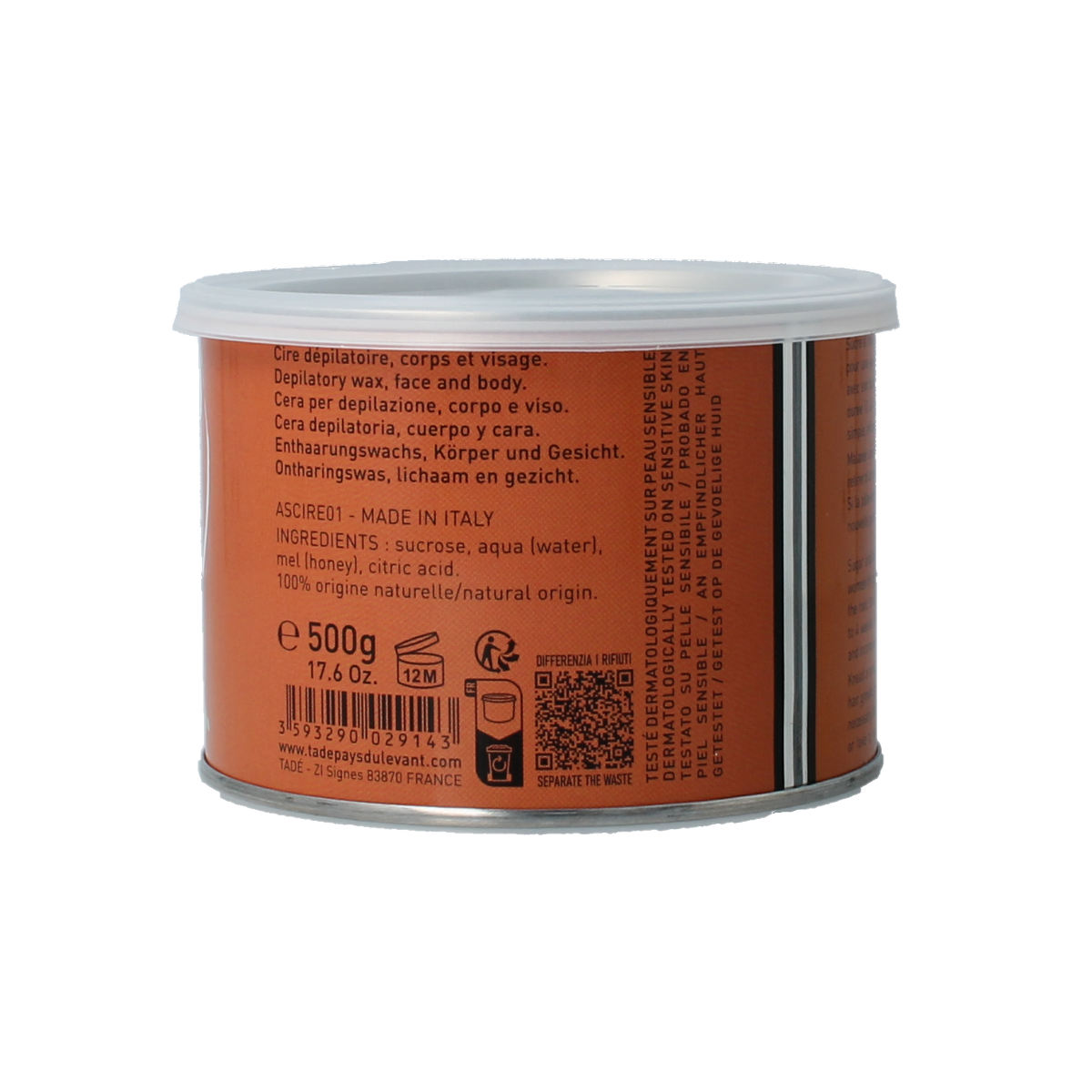 Aleppo Soap Co Suikerwax 500.00 Gram