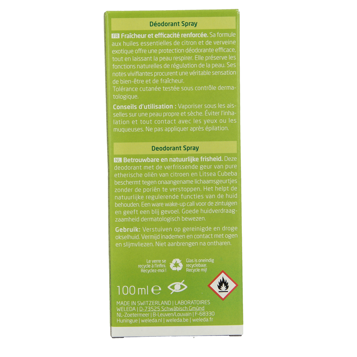 Weleda Citrus deodorant spray 100.00 Milliliter