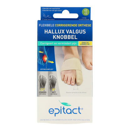 Epitact Hallux valgus corrigerende orthese maat 42/45 1.00 Stuks