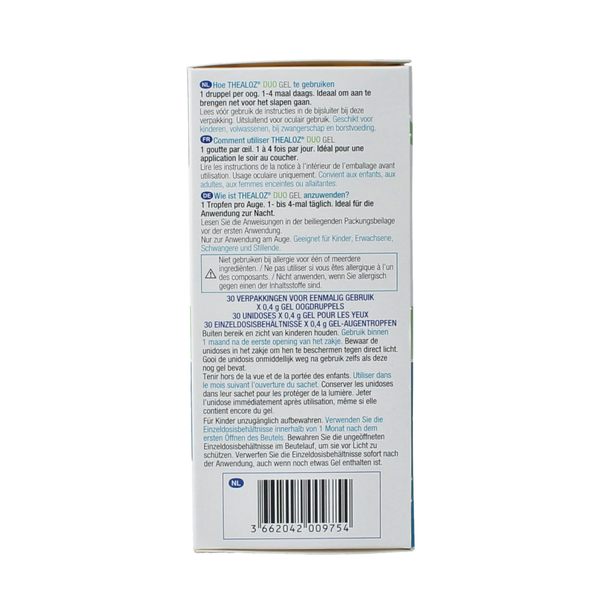Thealoz Duo gel 0.4 30.00 Stuks