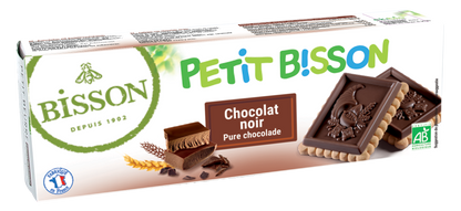 Bisson Petit theebiscuit pure chocolade bio 150.00 Gram