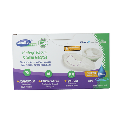 CareBag Pro bedpan & commode liners 700ml 20.00 Stuks