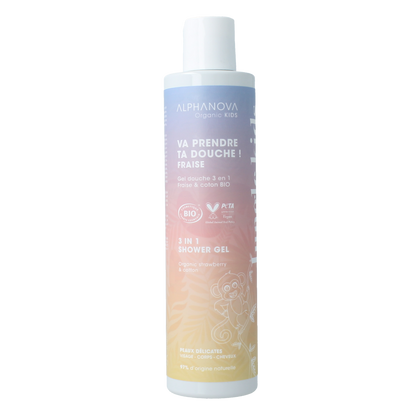 Alphanova Kids Kids bio showergel strawberry 250.00 Milliliter