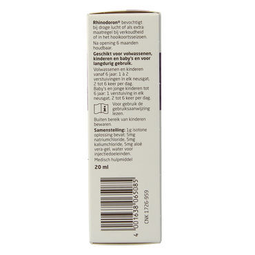 Weleda Rhinodoron neusspray 20.00 Milliliter