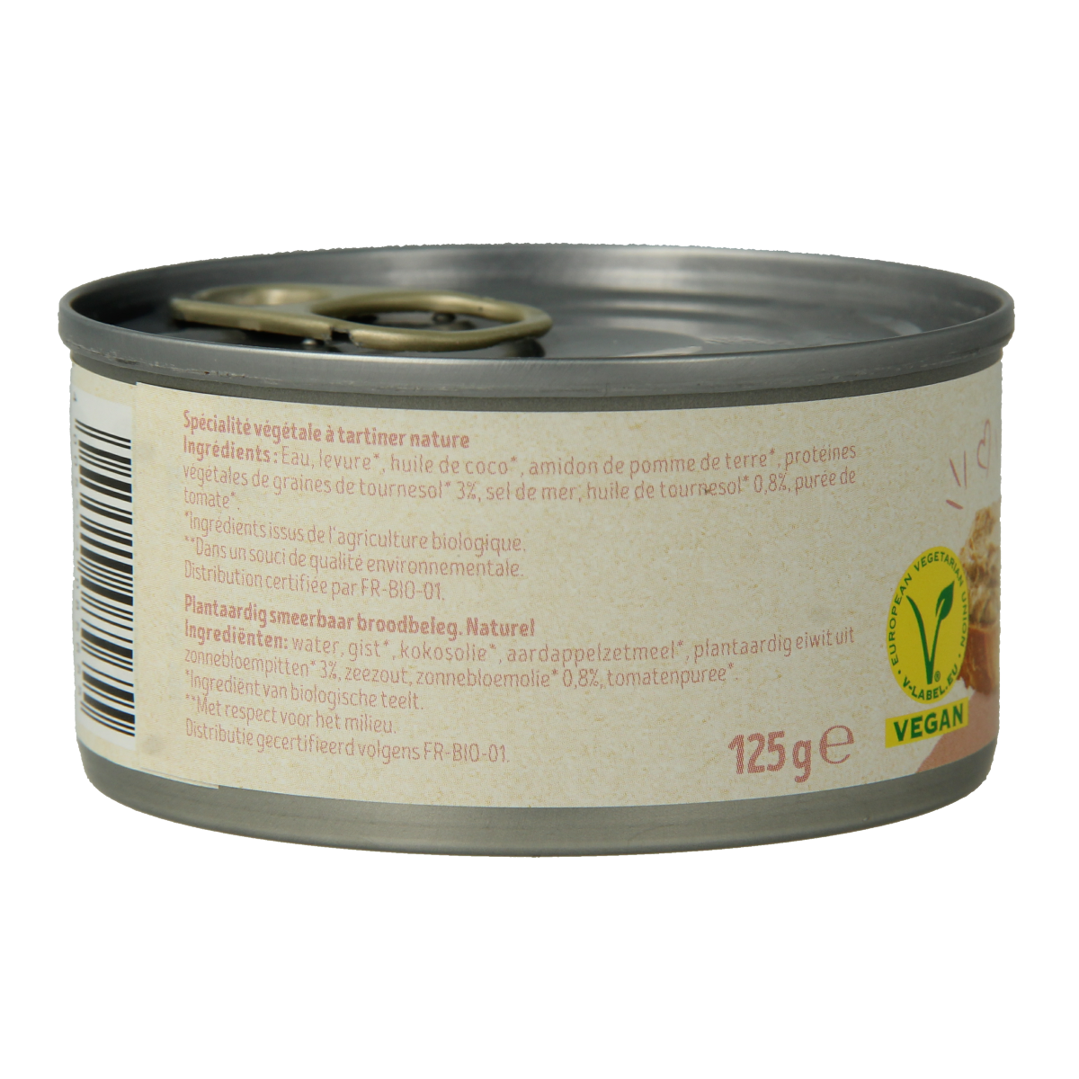 Tartex Pate naturel bio 125.00 Gram