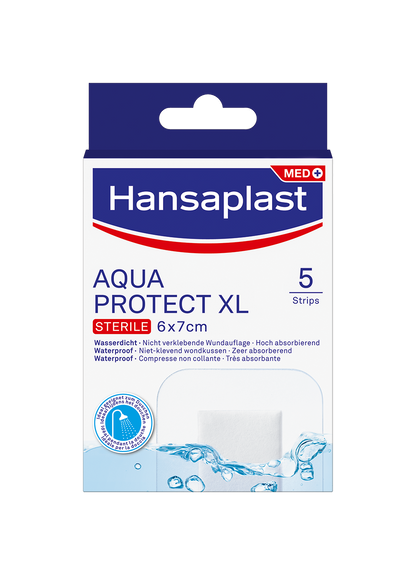 Hansaplast Aqua protect antibacterieel XL 5.00 Stuks