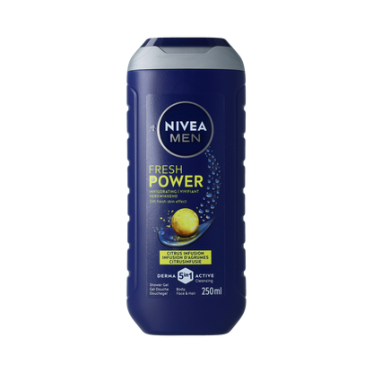Nivea Men power refresh douchegel 250.00 Milliliter