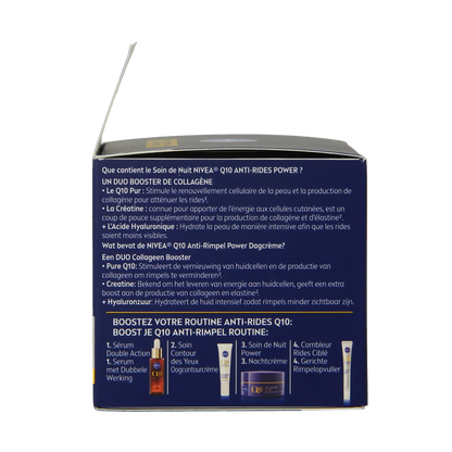 Nivea Visage anti-rimpel nachtcreme Q10+ 50.00 Milliliter