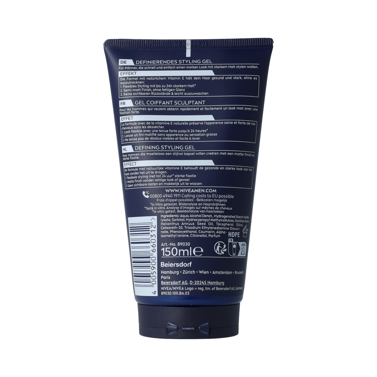 Nivea Men styling gel matte 150.00 Milliliter