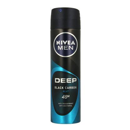 Nivea Men deodorant spray deep beat 150.00 Milliliter