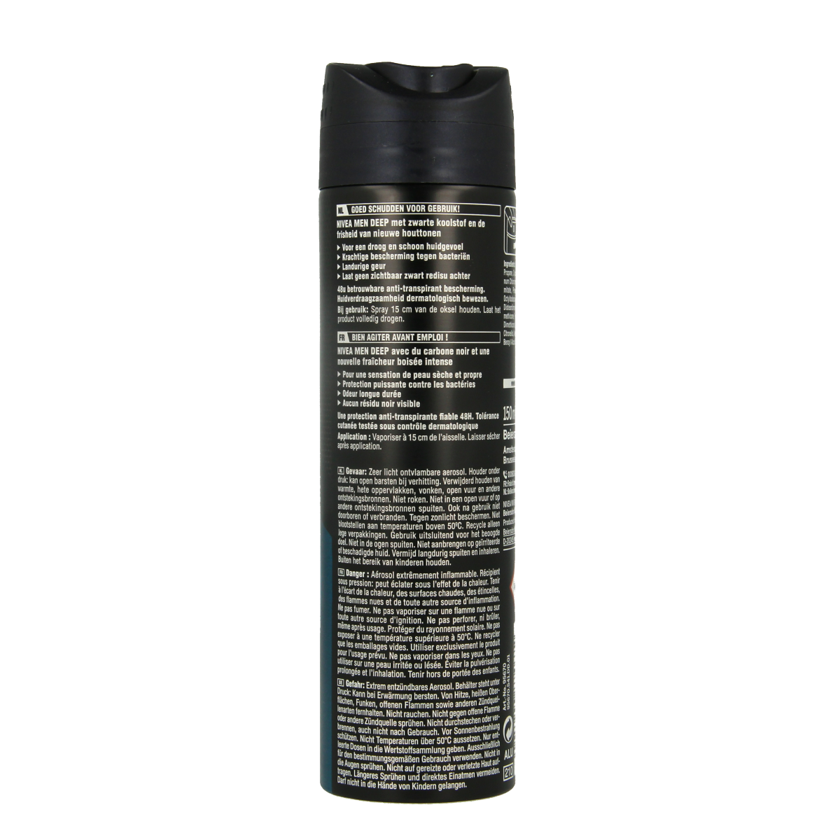 Nivea Men deodorant spray deep beat 150.00 Milliliter