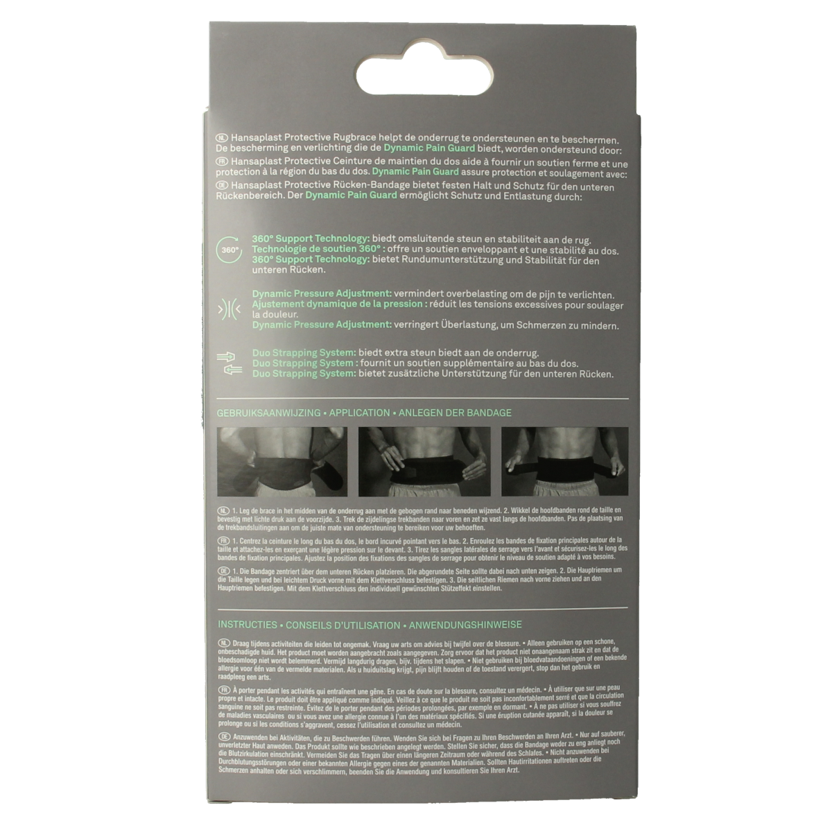 Hansaplast Rugbrace 1.00 Stuks
