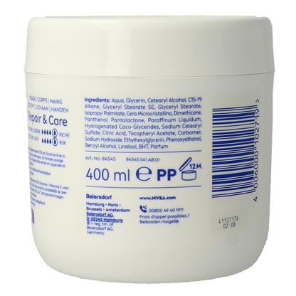Nivea Bodycreme repair & care intens 400.00 Milliliter