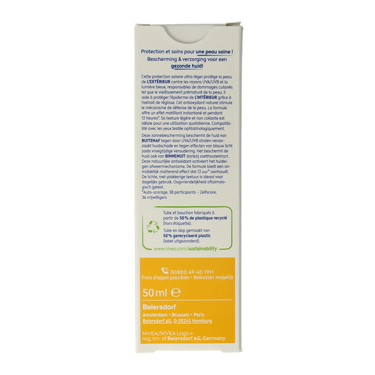 Nivea Sun uv face shine control SPF50 50.00 Milliliter