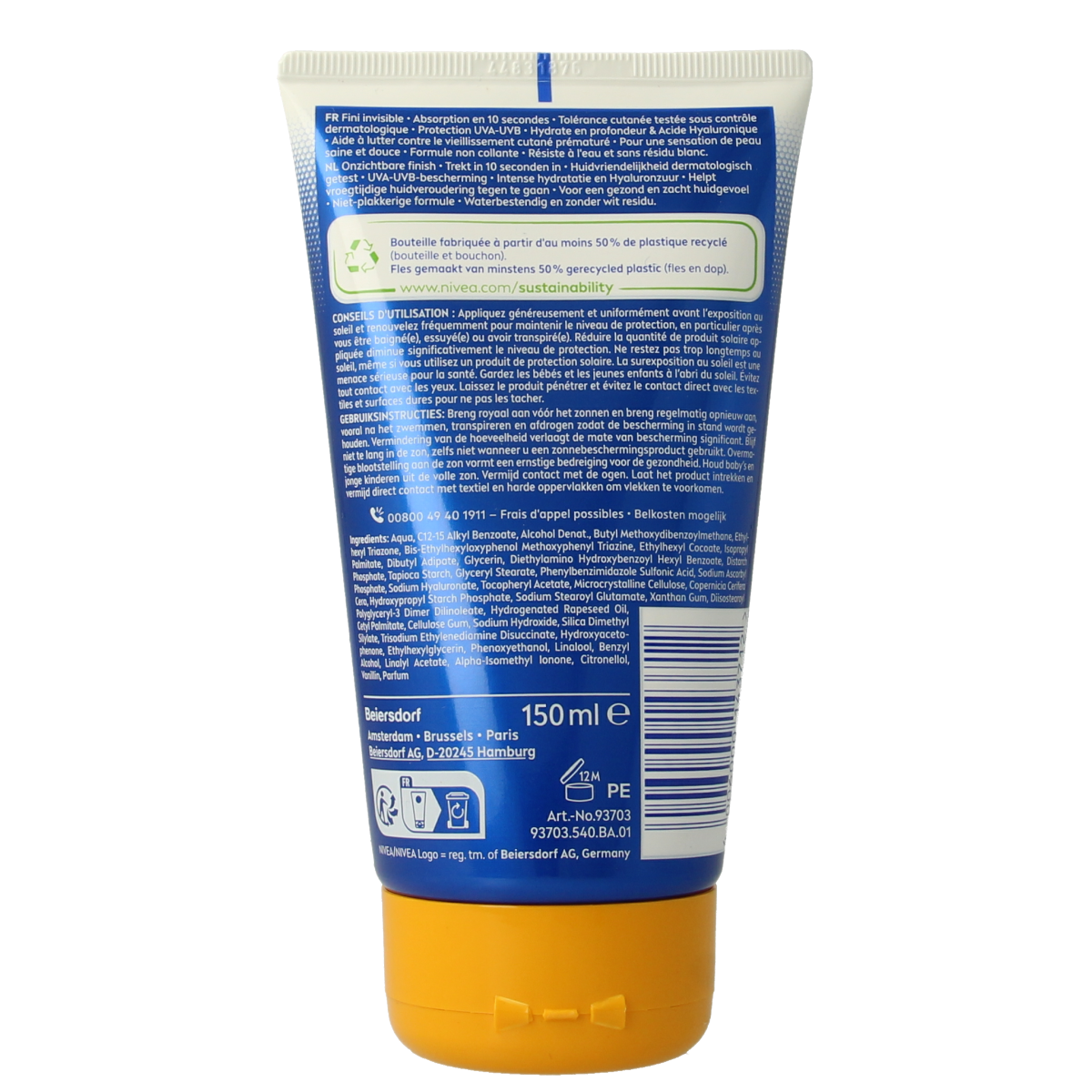 Nivea Sun protect & hydrate invisible touch SPF50 150.00 Milliliter