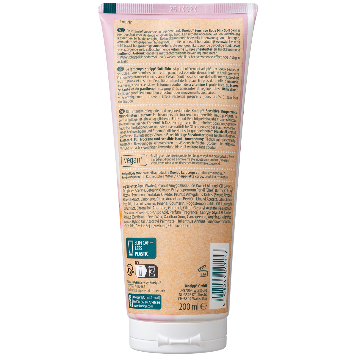 Kneipp Body milk sensitive Soft Skin 200.00 Milliliter